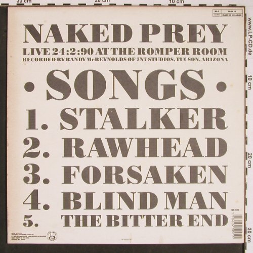 Naked Prey: Live In Tuscon, 5 Tr. EP, Fundamental(Pray 10), NL, 1990 - LP - Y331 - 6,50 Euro