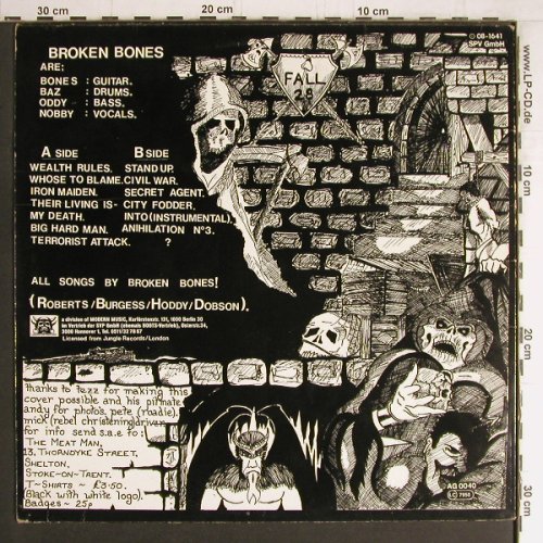 Broken Bones: Same, vg+/vg+ (plays well), Aggr.RPr.(AG 0040), D, 1984 - LP - Y4007 - 14,00 Euro
