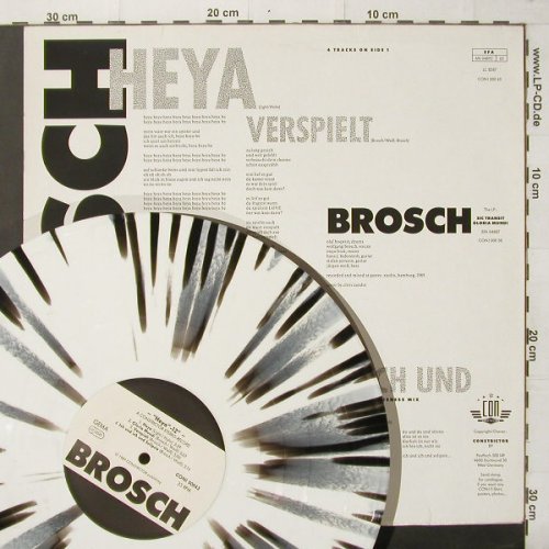 Brosch: Heya+3,one-sided f.pitch adjustment, Constricto, bl/wh vinyl(Con!00043), D,  - LP - Y4115 - 3,00 Euro