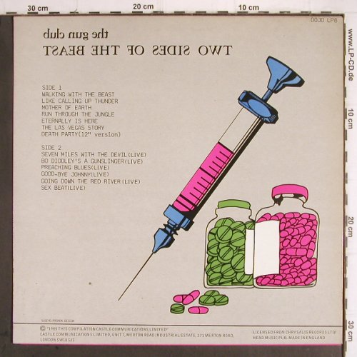 Gun Club:&nbsp;Two Sides of the Beast, Castle (DOJO LP8), UK, 1985 Typ:&nbsp;LP Best.-Nr.:&nbsp;Y9671 Preis:&nbsp; 17,50 Euro