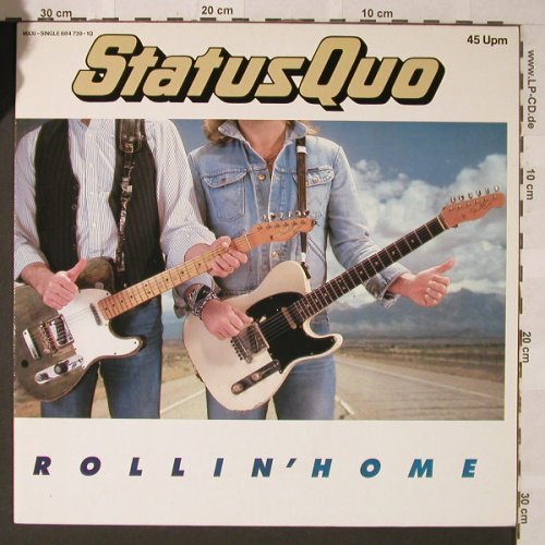 Status Quo: Rollin'Home+2, Vertigo(884 739-1Q), D, 1986 - 12inch - F256 - 4,00 Euro