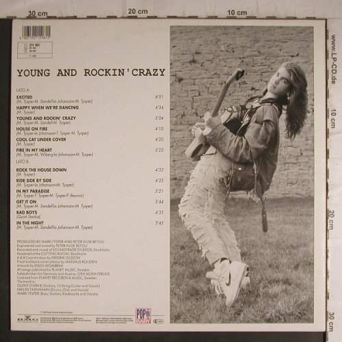 Tysper,Tommy: Young And Rockin'Crazy, Pop In Baby(), D, 1990 - LP - F7216 - 6,00 Euro