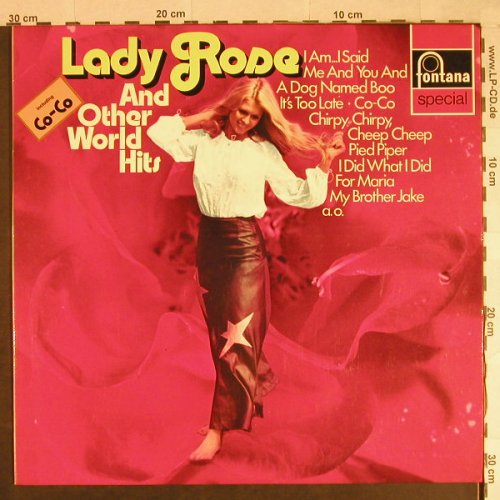 V.A.Lady Rose and other World Hits: Madoc Jeffery...Lionel Morgan, Fontana(6434 081), D,  - LP - H970 - 4,00 Euro