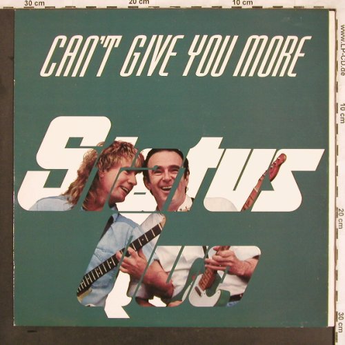 Status Quo: Can't Give You More+2, Vertigo, Swirl(QUO 3012), UK, 1991 - 12inch - X3683 - 4,00 Euro