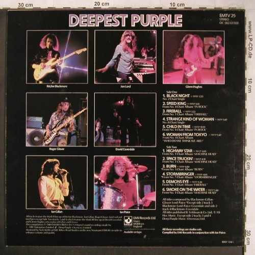 Deep Purple: Deepest Purple-The Very Best Of, Harvest(EMTV 25), UK,m-/vg+, 1980 - LP - X4933 - 9,00 Euro