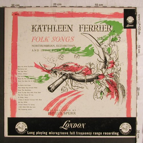 Ferrier,Kathleen: sings engl.Songs&Folk Songs,vg+/vg+, London ffrr(5411), UK/US,  - LP - F6882 - 6,00 Euro