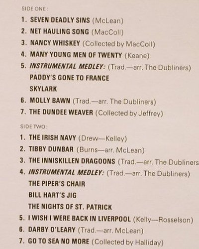 Dubliners: Seven Deadly Sins, EMI/Starline(SRS 5101), UK, 1968 - LP - F9127 - 5,00 Euro