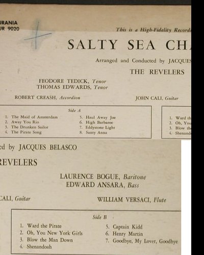 Revelers: Salty Sea Chanties, TOC, bad cond., Urania Rec.(UR 9020), US,vg+/vg+,  - LP - H2100 - 4,00 Euro