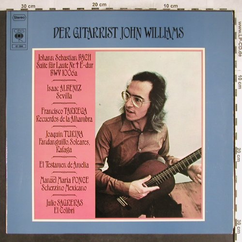 Williams,John: Der Gitarist J.W. (1964), CBS(CBS 61594), NL, 1975 - LP - H7031 - 5,00 Euro