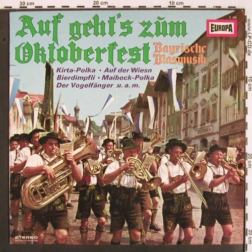 Ebner,Otto/Chiemgauer Schuhplattler: Auf geht's zum Oktoberfest, Europa (E 308), D Typ: LP Best.-Nr.: V2007 Preis: 7,50 Euro