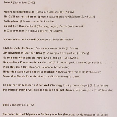 V.A.Pußtaklänge: Original ungarische Zigeunermusik, Intercord (928-08 Z(H928)), D, Foc Typ: 2LP Best.-Nr.: V2040 Preis: 7,50 Euro