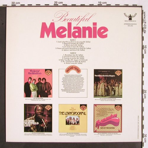 Melanie: Beautiful Melanie, Buddah(Parade Serie) (385.191), NL,Ri Typ: LP Best.-Nr.: V2187 Preis: 6,00 Euro