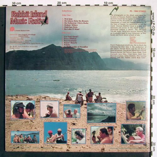 Rabbit Island Music Festival: Same, Foc (Hawaii), Panini (PS-1004), US, 1973 Typ: LP Best.-Nr.: V2332 Preis: 9,00 Euro