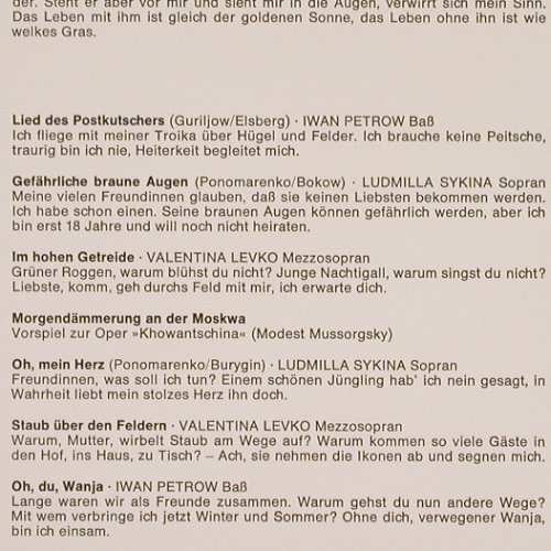 Balalaika-Orchester Ossipow: Zauberland der Balalaika, Bunte/Melodia/Eurodisc (77 507 HU), D Typ: LP Best.-Nr.: V2341 Preis: 7,50 Euro