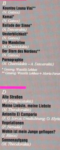 Farantouri,Maria: Live im Olympia, Bruno Coquatrix, Pläne (88 495/96), D, 1987 Typ: 2LP Best.-Nr.: V3181 Preis: 9,00 Euro