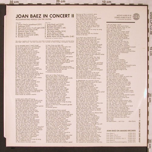 Baez,Joan: In Concert II, Amadeo(AVRS 9118 ST), ,  - LP - X1984 - 6,00 Euro