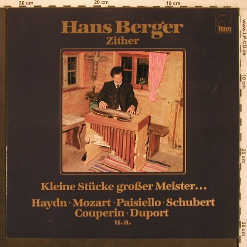 Berger,Hans Zither - Hackbrett: Kleine Stücke großer Meiter, iton / Teldec(it 30 130), D,  - LP - X8075 - 7,50 Euro