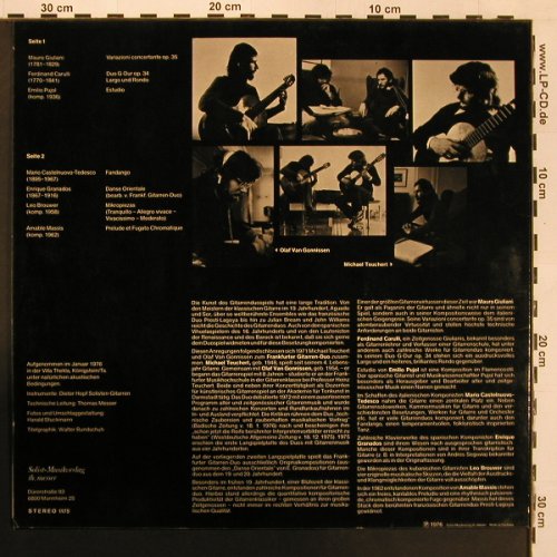 Frankfurter Gitarren Duo: Virtuose Gitarrenm.d. 19.u.20.Jahrh, Solist(1175), D, 1976 - LP - X9055 - 7,50 Euro