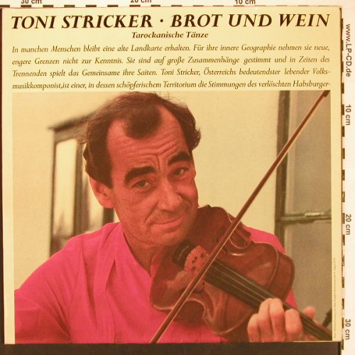 Stricker,Toni: Brot Und Wein, Foc, m-/vg+, Mandragora(INT 160.125), D, 1978 - LP - X9233 - 6,00 Euro