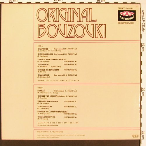 Original Bouzouki: Same, Karussell(2495 111), D, 1976 - LP - X9344 - 5,00 Euro