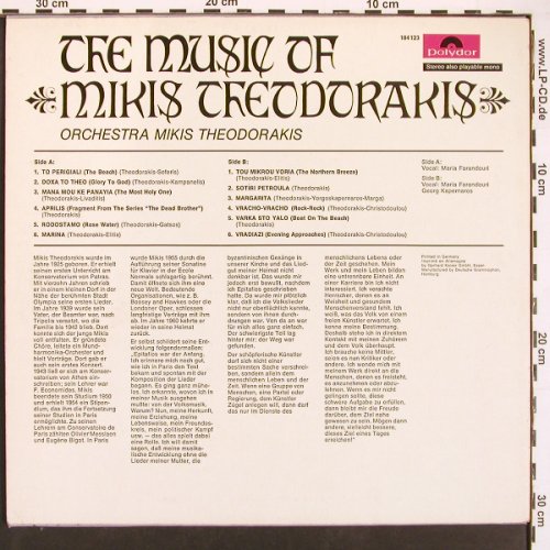 Theodorakis,Mikis - Orchestra: The Music Of, Polydor(184 123), D, 1967 - LP - X9434 - 7,50 Euro