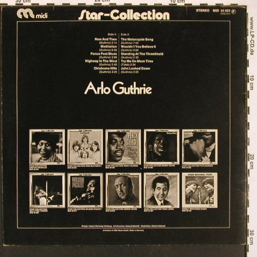 Guthrie,Arlo: Star-Collection, Midi, Ri(MID 24 003), D, 1972 - LP - X9559 - 5,00 Euro
