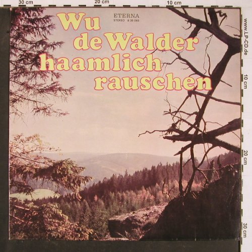 Erzgebirgs-Ensemble Aue: Wu de Walder haamlich rauschen, Eterna(8 35 065), DDR, 1977 - LP - Y1008 - 7,50 Euro