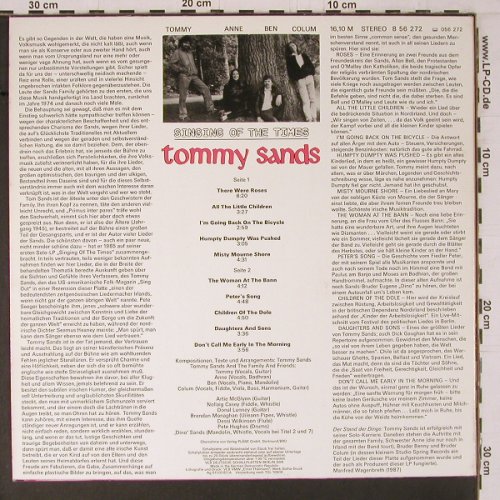 Sands,Tommy: Singing of the Times, Amiga(8 56 272), DDR, 1987 - LP - Y1600 - 7,50 Euro