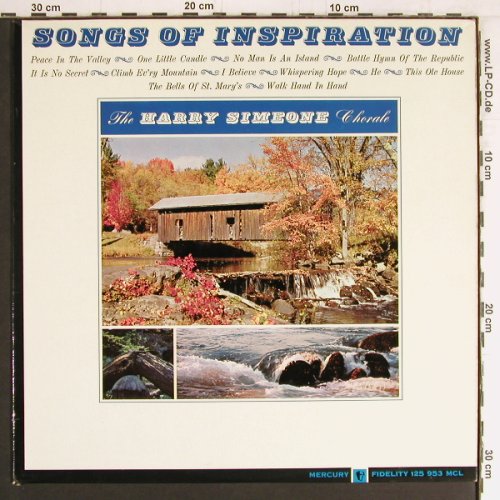 Simeone,Harry - Chorale: Songs of Inspiration, Mercury(125 953 MCL), NL, Mono,  - LP - Y2883 - 7,50 Euro