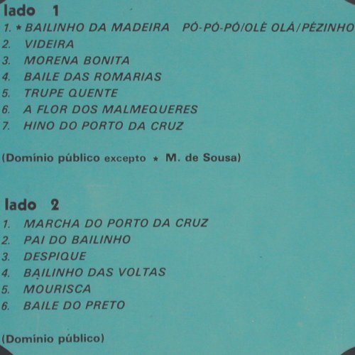 Grupo Folclorico Do Port Da Cruz: Bailinho Da Madeira, Philips(6414 605), P,  - LP - Y4037 - 9,00 Euro