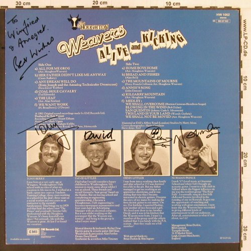Houghton Weavers: Alive And Kicking, signiert, EMI(HW 1002), UK, 1981 - LP - Y4067 - 6,00 Euro