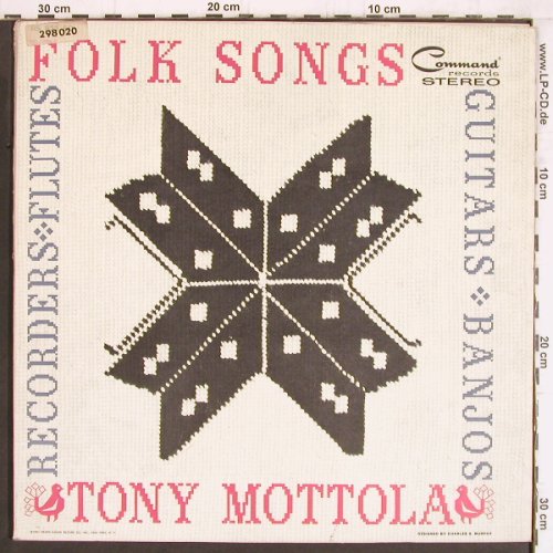 Mottola,Tony: Folk Songs, prod. By Enoch Light, Command(298 020), US, 1961 - LP - Y4884 - 7,50 Euro