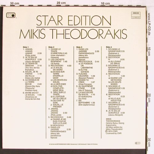 Theodorakis,Mikis: Star Edition, Foc, Metronome(0080.020), D, 1974 - 2LP - Y5048 - 7,50 Euro