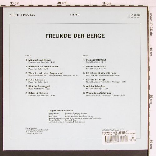 Original Dachstein-Echo: Freunde der Berge, Elite Special(LP 30-786), CH, 1982 - LP - Y5179 - 6,00 Euro