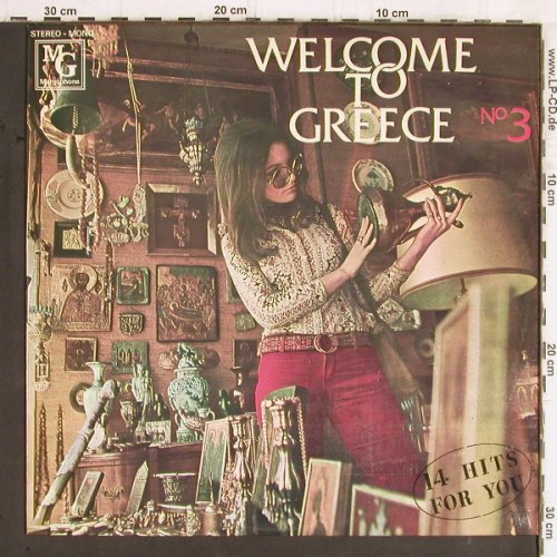 V.A.Welcome To Greece No.3: Mrs.Georgina,Themis Zervas...14 Tr., Margophone(MARGO 8033), GR,  - LP - Y5584 - 7,50 Euro