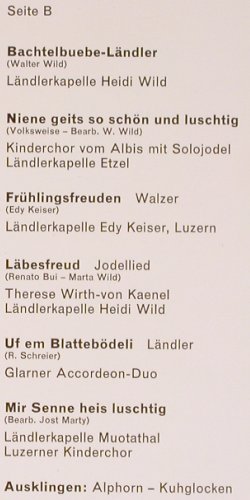 V.A.Schweizer Alpenklänge: T. Wirth-von Kaenel, Heidi Wild..., Marcato(79 083), D, 1983 - LP - Y5602 - 7,50 Euro