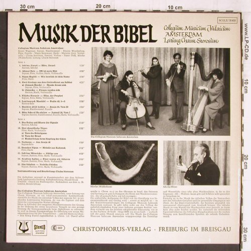 Collegium Musicum Judaicum,Amsterd.: Musik der Bibel,Ltg.:Chaim Storosum, Christophorus(SCGLX 73 953), D, Foc,  - LP - Y5712 - 9,00 Euro