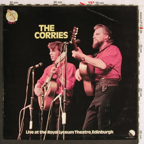 Corries: Live at the Royal Lyceum..Edinburgh, EMI / Note(NTS 109), UK,m-/vg+, 1971 - LP - Y6274 - 7,50 Euro