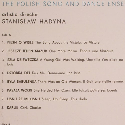 Polish Song & Dance Ensemble: Slask Vol.1, Muza(SX 0182), PL,  - LP - Y6525 - 5,00 Euro