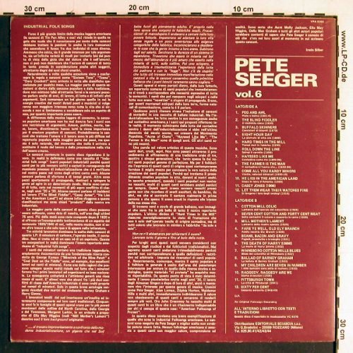 Seeger,Pete: American Industrial Ballads,Booklet, Albatros, Vol.6(VPA 8368), I, Ri, 1977 - LP - Y6910 - 6,00 Euro