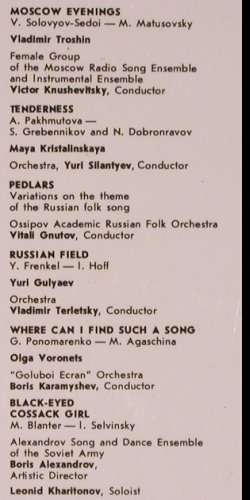 V.A.Moscow Evenings: Songs by Soviet Composers, Melodia(CMO3187-88), UDSSR,  - LP - Y7083 - 6,00 Euro