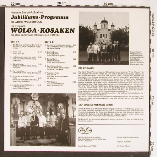 Original Wolga Kosaken: Jubiläums-Programm,50 Jahre, sign., Fairplay(FP 2003), D, 1983 - LP - Y7292 - 7,50 Euro