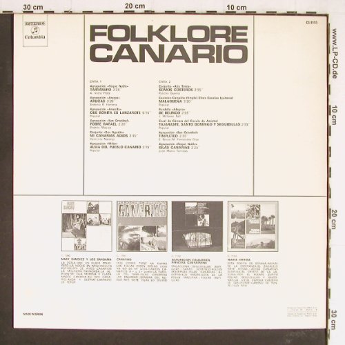 V.A.Folklore Festival: Agrupacion Roque Nublo...Arucas, Columbia(CS 8195), E, 1973 - LP - Y7309 - 9,00 Euro