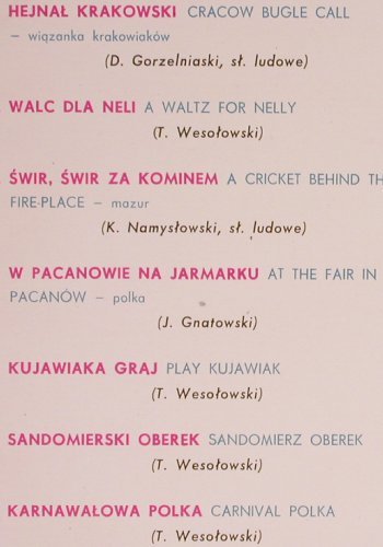 Wesolowski,Tadeuz & his Accordion Q: Na Krakowskim Rynku, Polskie Nagrania(SX 0408), PL,  - LP - Y7562 - 7,50 Euro