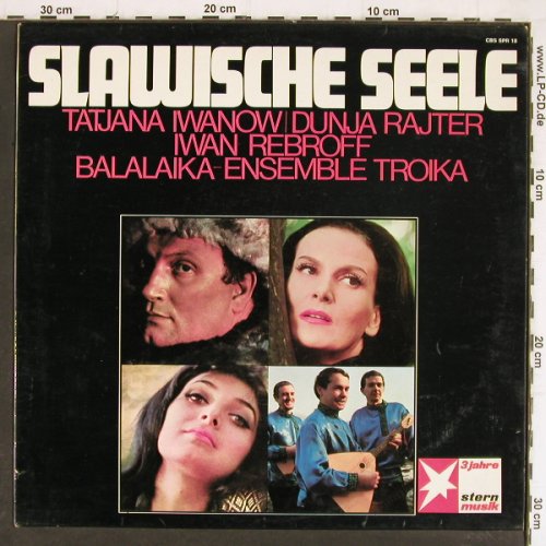 V.A.Slawische Seele: Tatjana Iwanow,Dunja Rajter,Rebroff, CBS / Stern Musik(SPR 18), D, 1968 - LP - Y7601 - 5,00 Euro