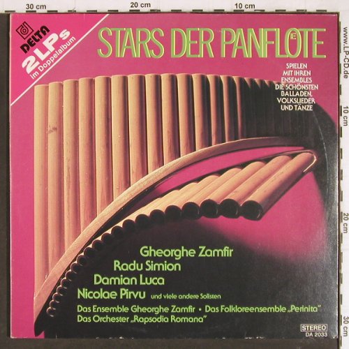 V.A.Stars der Panflöte: Zamfir,Radu Simion,D.Luca,Pirvu,Foc, Delta(DA 2033), D,  - 2LP - Y7695 - 7,50 Euro