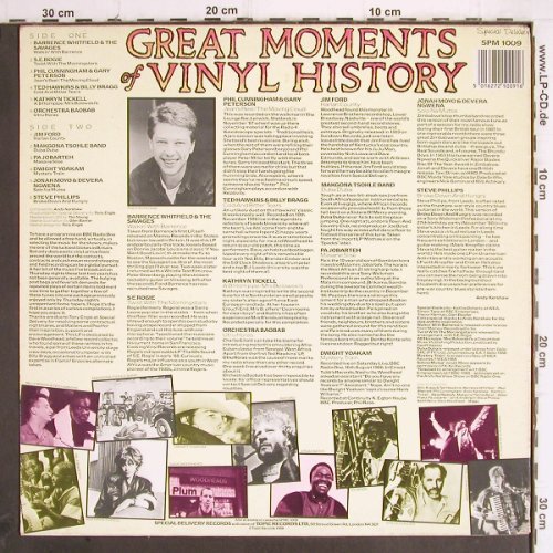 V.A.Great Moments In Vinyl History:&nbsp;Barrence Whitfield&..Steve Phillips, Special Delivery/Topic (SPM 1009), UK, 1988 Typ:&nbsp;LP Best.-Nr.:&nbsp;Y9867 Preis:&nbsp; 7,50 Euro