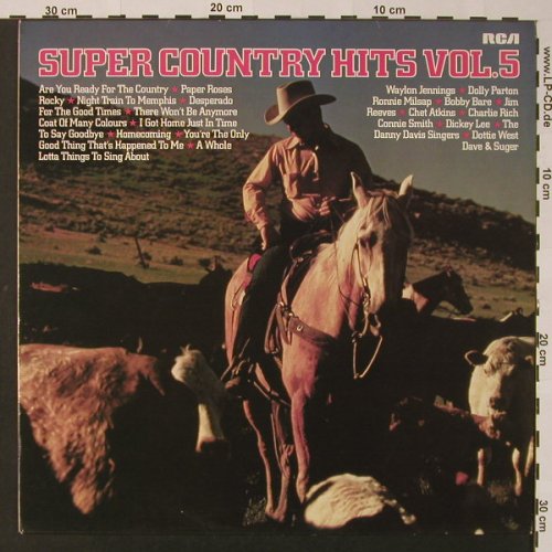 V.A.Super Country Hits Vol.5: Waylon Jennings.. Chet Atkins, 12Tr, RCA(CL 42848), D, 1979 - LP - F2621 - 5,00 Euro