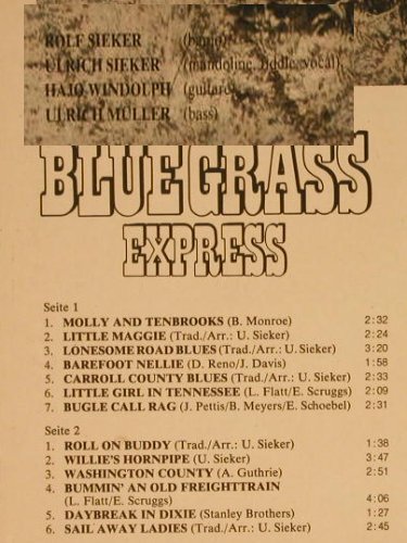 Bluegrass Express: Same, WAM(MLP 15.545), D,  - LP - F7942 - 7,50 Euro