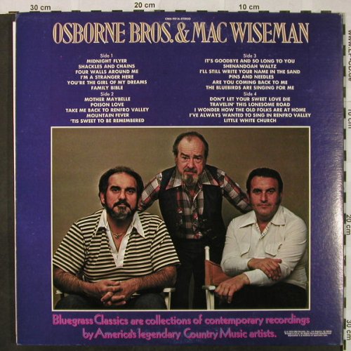 Osborne Brothers & Mac Wiseman: The Essential Bluegrass Album, Foc, CMH(CMH-9016), US, m-/vg+, 1979 - 2LP - H4844 - 12,50 Euro